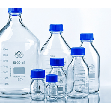 632414315500 500 ml Glass Reagent Bottle with screw cap & pouring ring